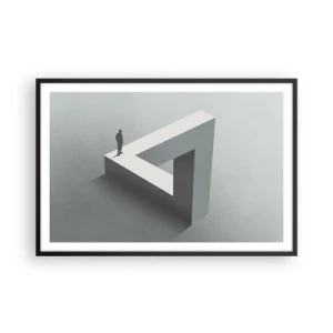 Poster in einem schwarzem Rahmen - Es ist also doch möglich - 91x61 cm