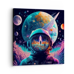 Bild auf Leinwand - Leinwandbild - Philosophen haben nicht davon geträumt - 30x30 cm