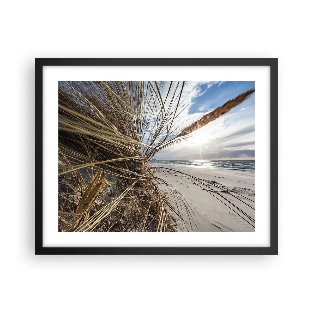 Poster in einem schwarzem Rahmen - Ein Treffen der Elemente der Natur - 50x40 cm