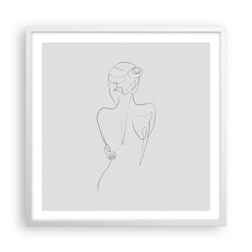 Poster in einem weißen Rahmen - Körpermusik - 60x60 cm