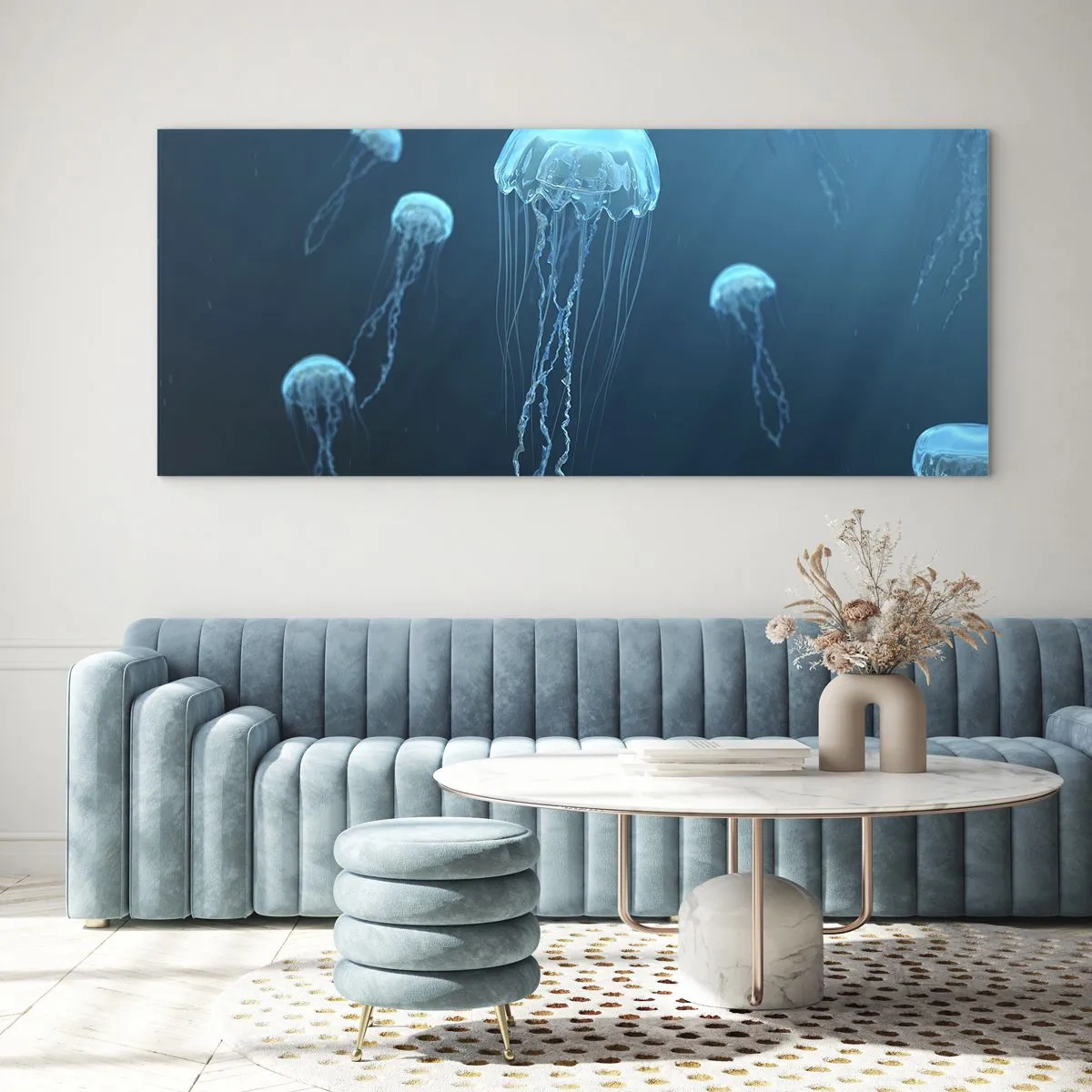 Glasbild - Bild auf glas - Ozeantanz - 100x40 cm