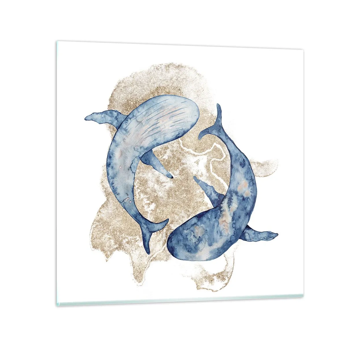 Glasbild - Bild auf glas - Freundschaft oder Liebe? - 50x50 cm