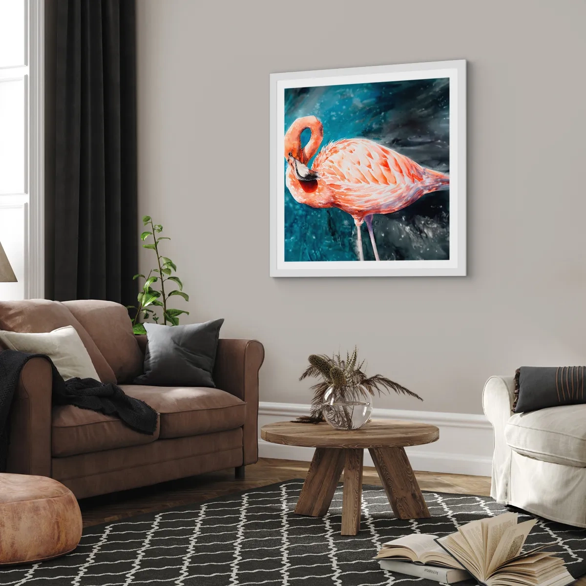 Poster in einem weißen Rahmen - Von Natur aus dekorativ - 50x50 cm