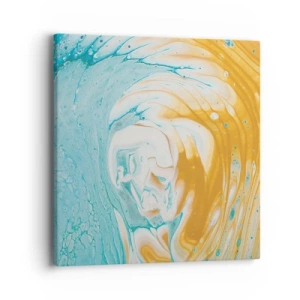 Bild auf Leinwand - Leinwandbild - Pastellwirbel - 40x40 cm