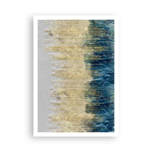 Poster - Vergoldete Grenze - 70x100 cm