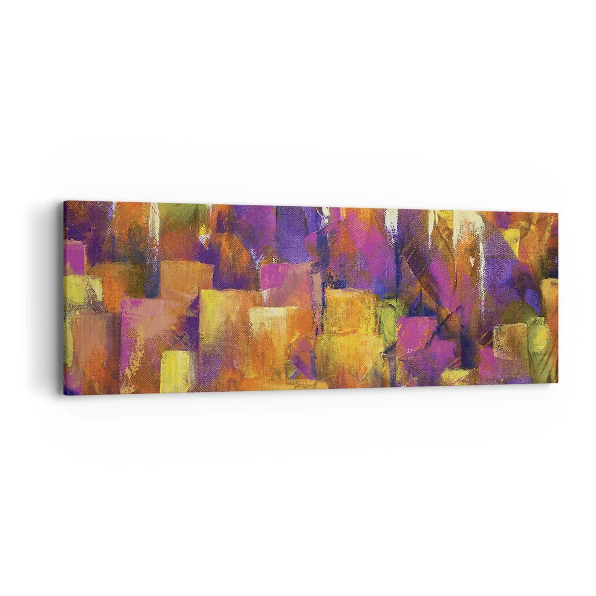 Bild auf Leinwand - Leinwandbild - Metropolitische Komposition - 90x30 cm