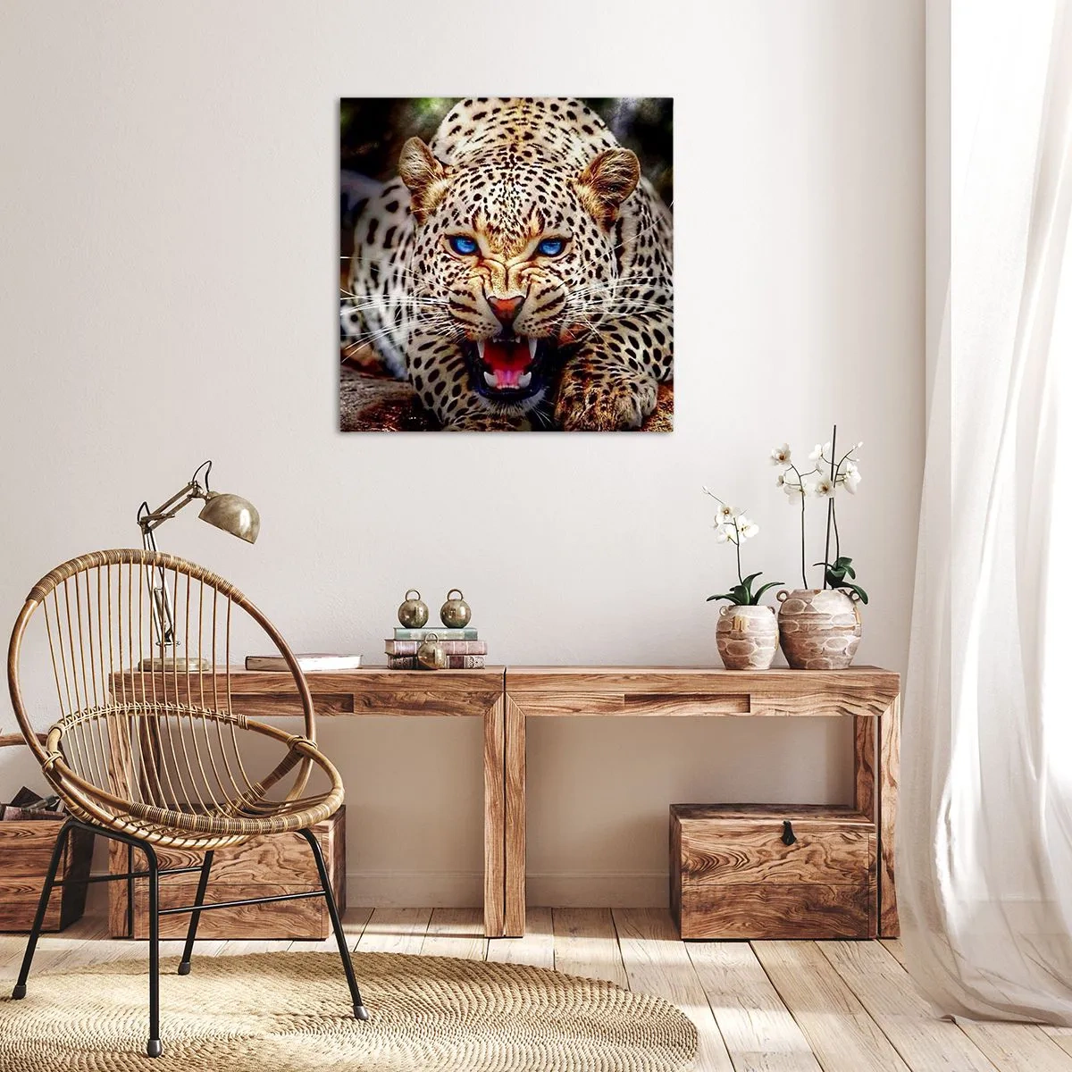 Bild auf Leinwand - Leinwandbild - Schönheitswut tut nicht weh - 60x60 cm