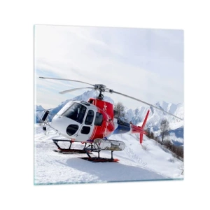 Glasbild - Bild auf glas - Immer bereit - 60x60 cm