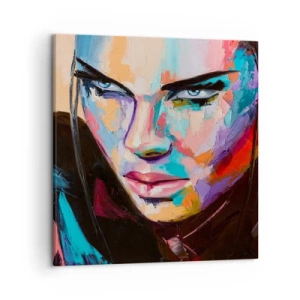 Bild auf Leinwand - Leinwandbild - Wild im Herzen - 50x50 cm