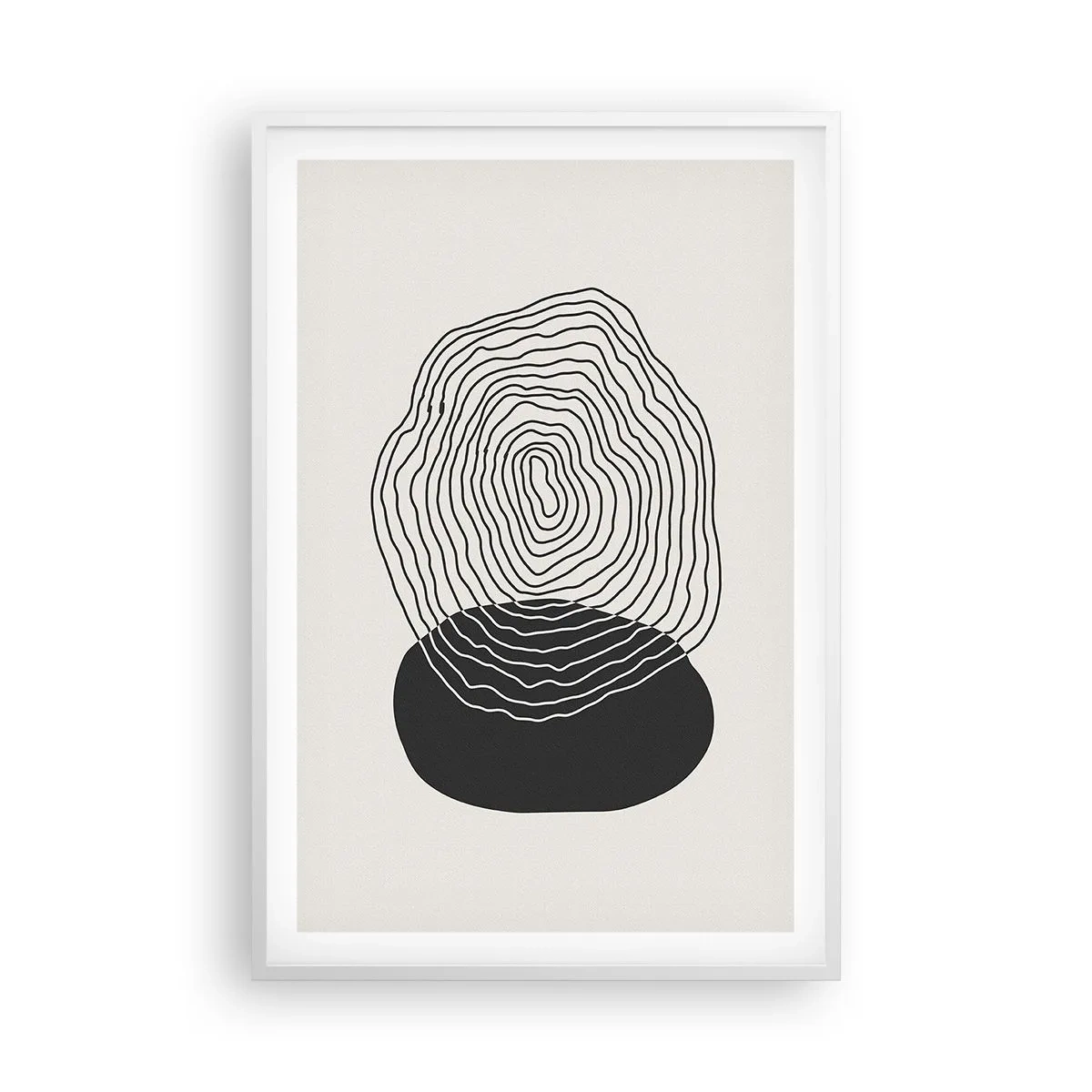 Poster in einem weißen Rahmen - Dauer und Schwingung - 61x91 cm