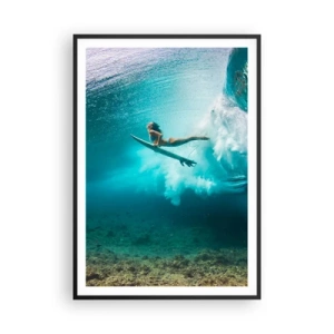 Poster in einem schwarzem Rahmen - Unterwasserwelt - 70x100 cm