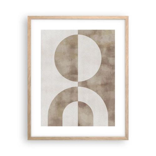 Poster in einem Rahmen aus heller Eiche - Ähnlichkeiten und Unterschiede - 40x50 cm