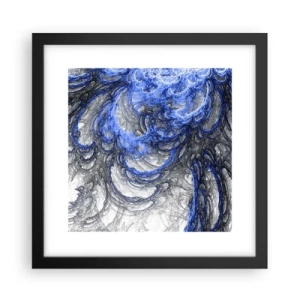 Poster in einem schwarzem Rahmen - Die Geburt einer Welle - 30x30 cm