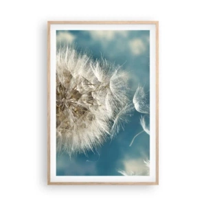 Poster in einem Rahmen aus heller Eiche - Engelsatem - 61x91 cm