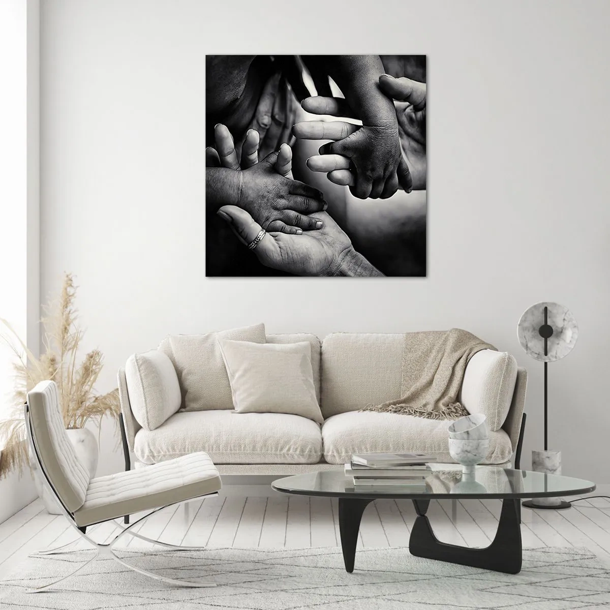 Glasbild - Bild auf glas - Mensch sein - 40x40 cm