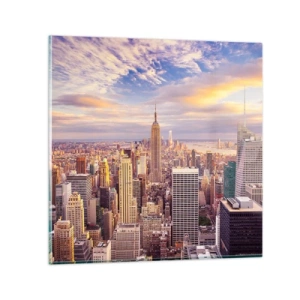 Glasbild - Bild auf glas - Nur nach den Wolken greifen - 40x40 cm