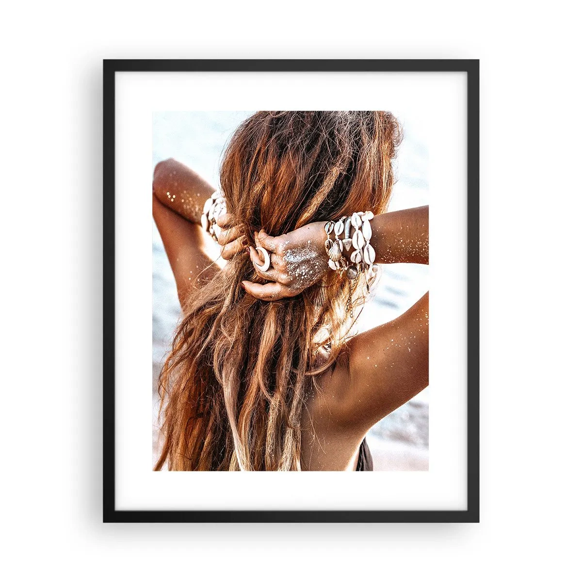 Poster in einem schwarzem Rahmen - Eine Schwester von Wasser und Sonne - 40x50 cm