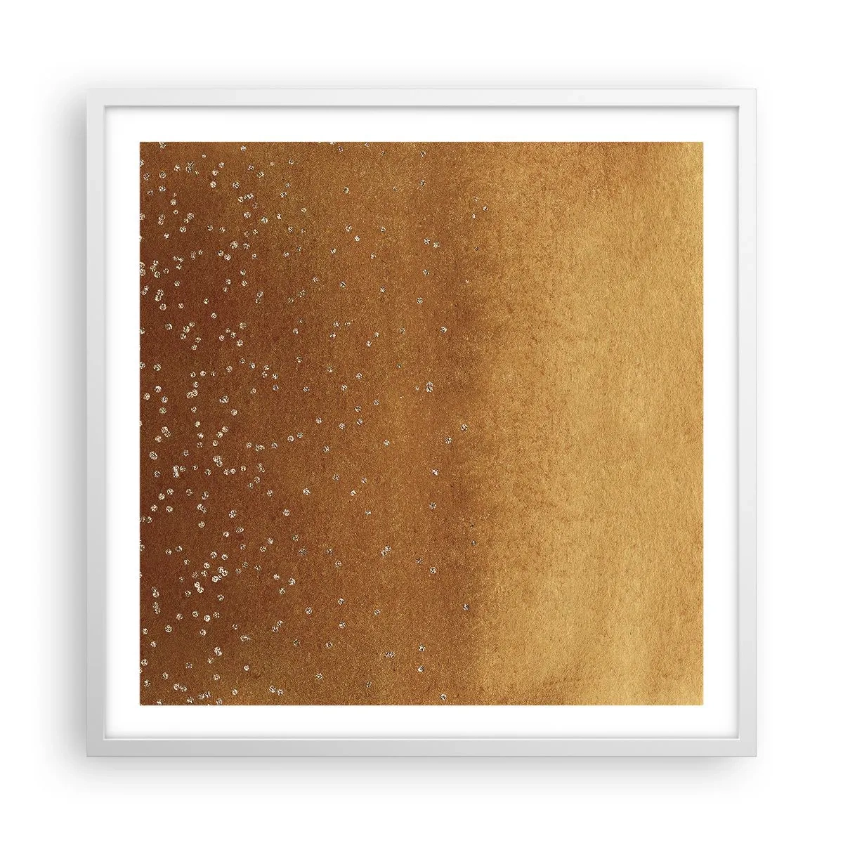 Poster in einem weißen Rahmen - Die Geburt des Lichts - 60x60 cm