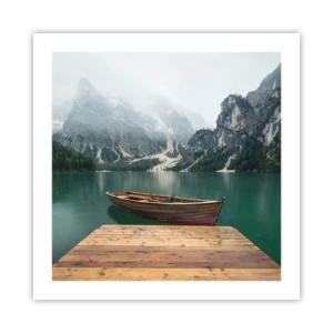 Poster - Und die stolzen Felsen der Stirn - 50x50 cm