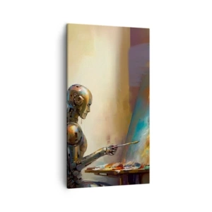 Bild auf Leinwand - Leinwandbild - Die Kunst der Zukunft - 45x80 cm