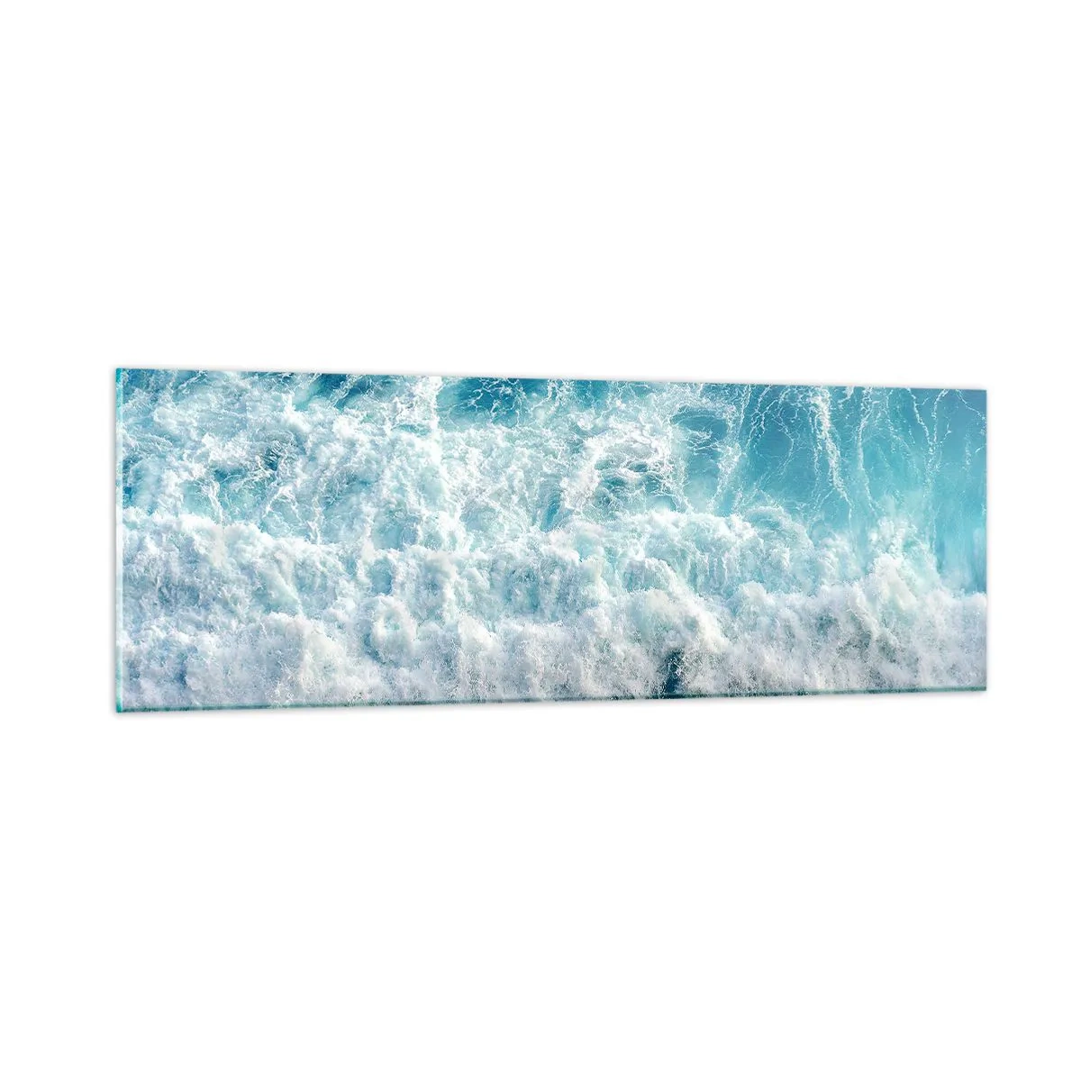 Glasbild - Bild auf glas - Freudig und springend - 90x30 cm