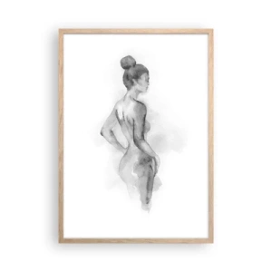 Poster in einem Rahmen aus heller Eiche - Schön wie ein Gemälde - 50x70 cm