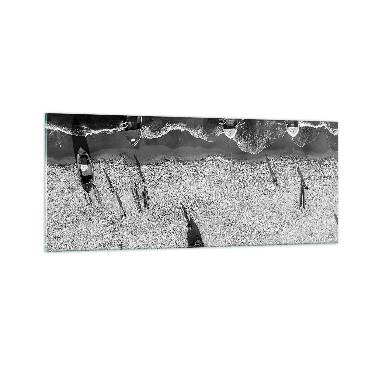 Glasbild - Bild auf glas - Immer noch am Ufer… - 100x40 cm