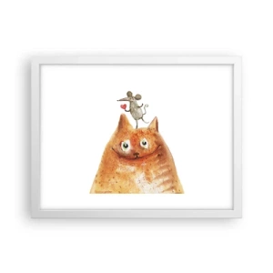 Poster in einem weißen Rahmen - Paradoxien der Liebe - 40x30 cm