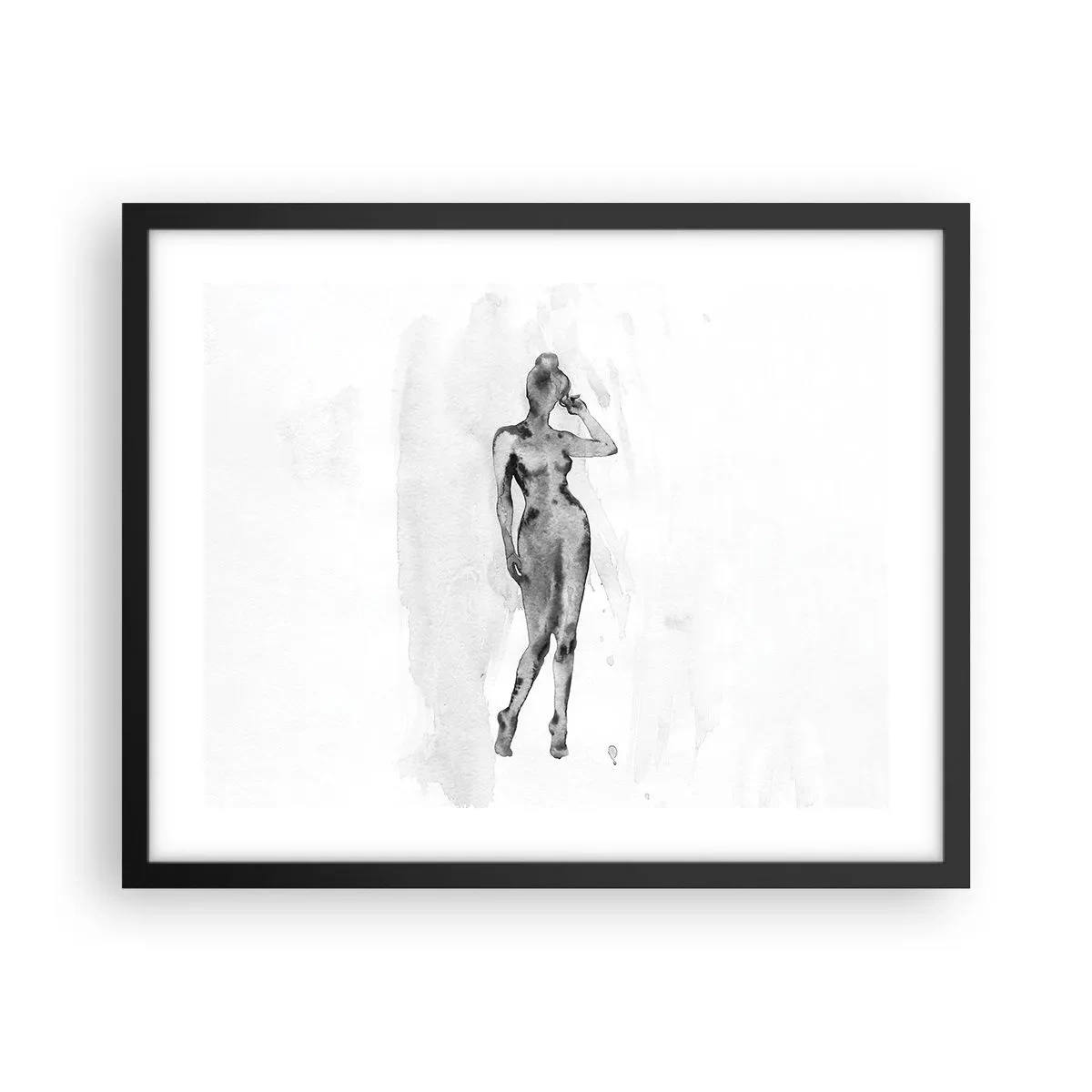 Poster in einem schwarzem Rahmen - Eine Studie über das Ideal der Weiblichkeit - 50x40 cm