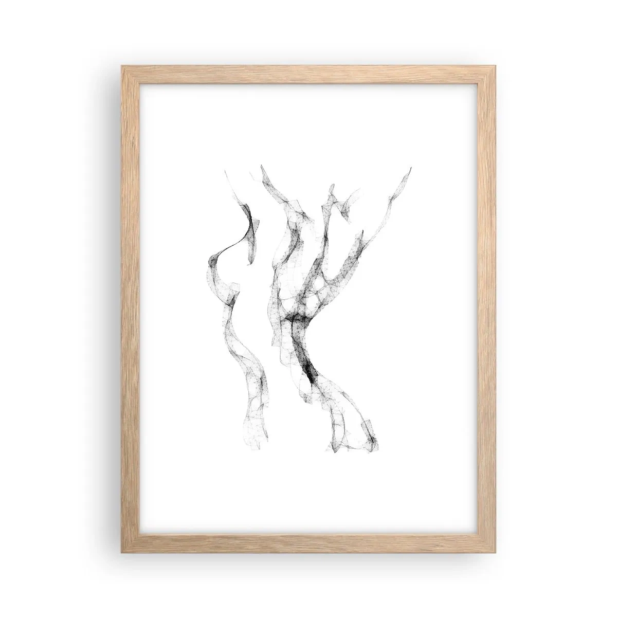 Poster in einem Rahmen aus heller Eiche - Schön und stark - 30x40 cm