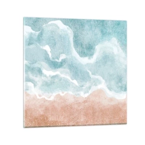 Glasbild - Bild auf glas - Cloud-Abstraktion - 40x40 cm