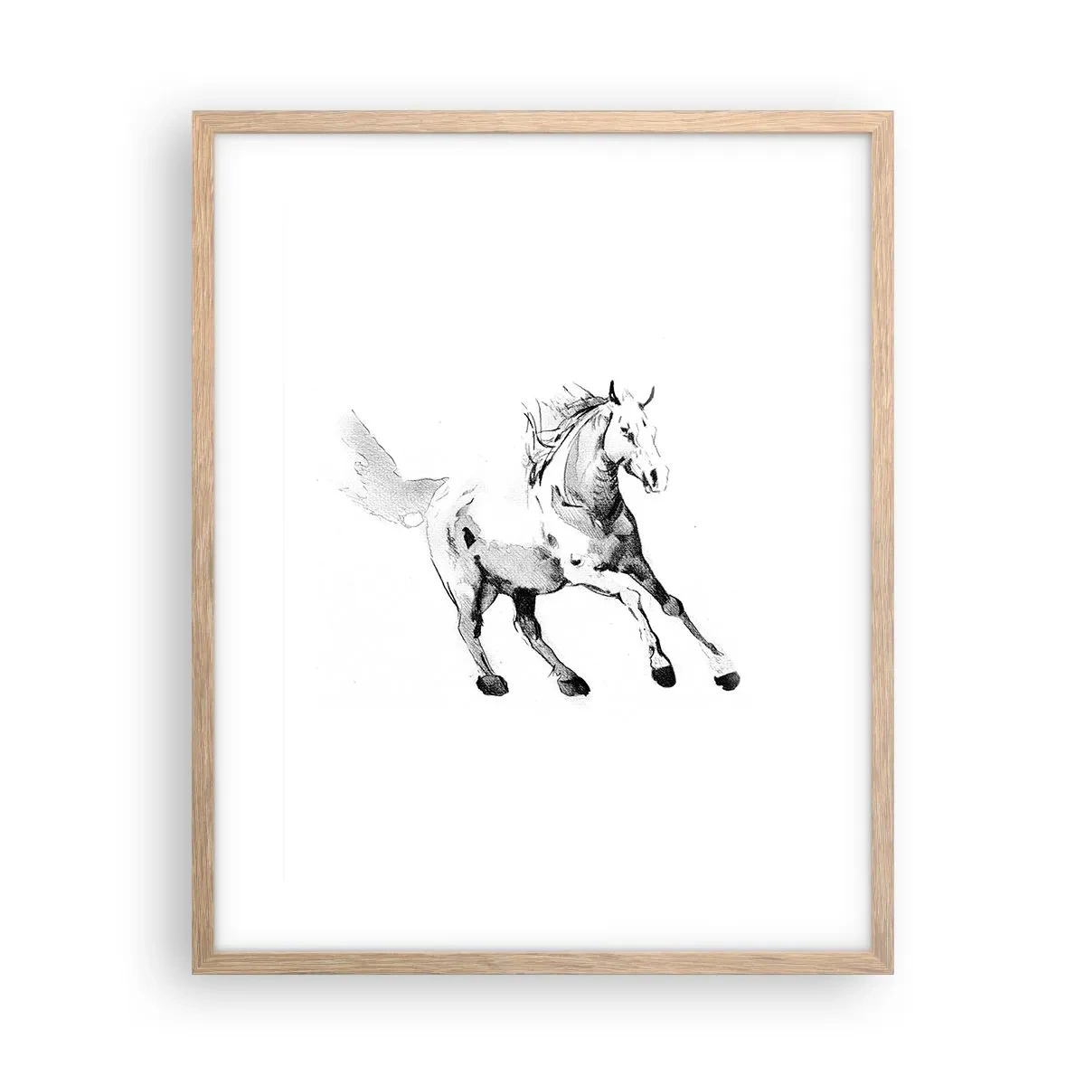 Poster in einem Rahmen aus heller Eiche - Ungezähmte Seele - 40x50 cm