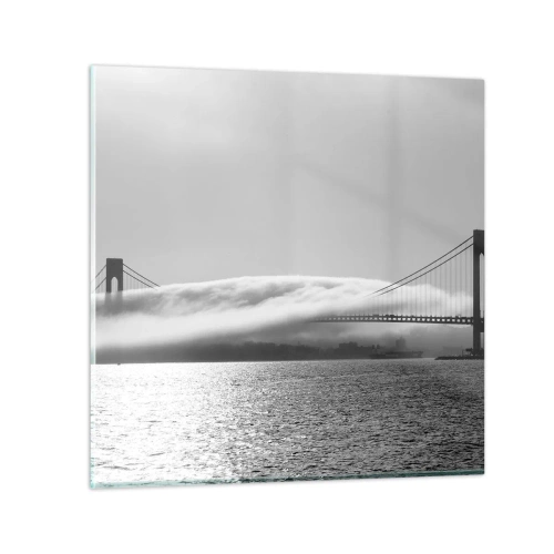 Glasbild - Bild auf glas - Segeln durch das Goldene Tor - 30x30 cm