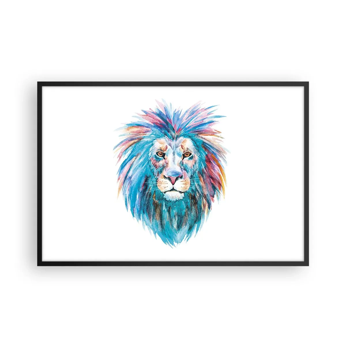 Poster in einem schwarzem Rahmen - Eine elektrisierende Aura - 91x61 cm