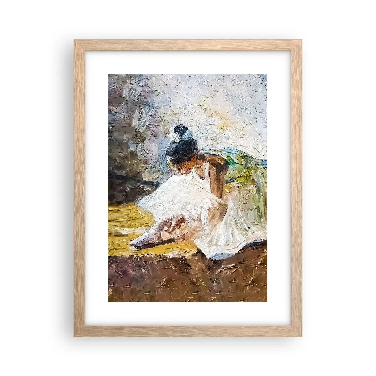 Poster in einem Rahmen aus heller Eiche - Aus einem Gemälde von Degas - 30x40 cm
