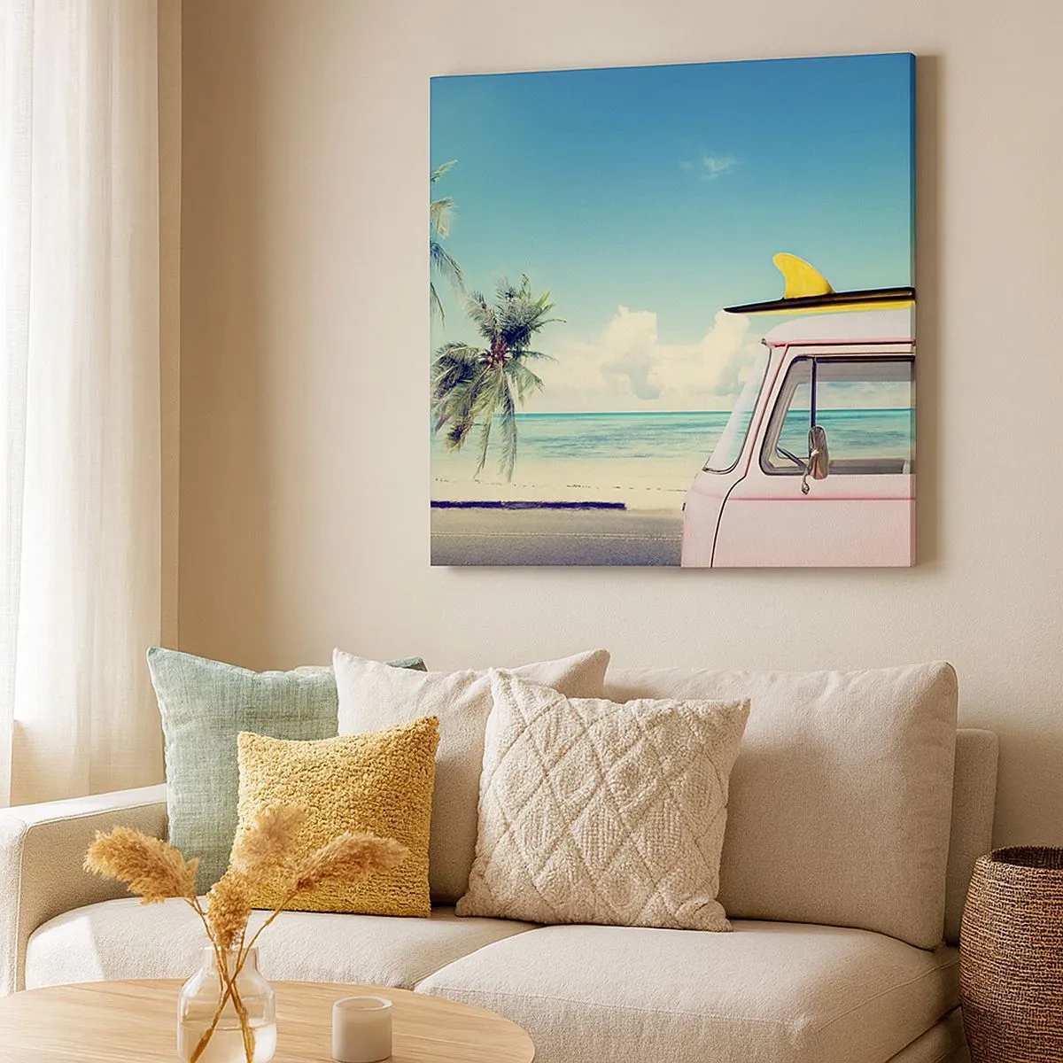 Bild auf Leinwand - Leinwandbild - Zeit um in die Ferien zu starten - 30x30 cm