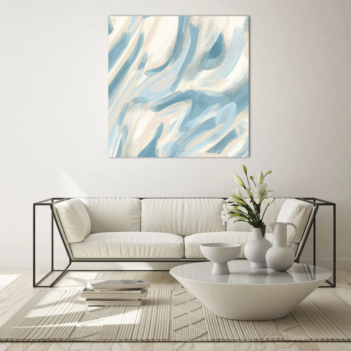 Glasbild - Bild auf glas - Frühlingsbrisen - 50x50 cm