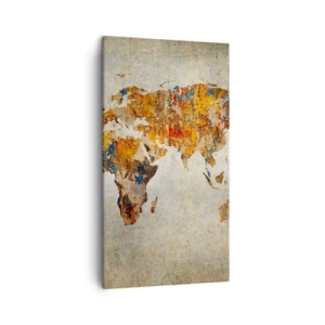 Bild auf Leinwand - Leinwandbild - Eine wirklich große Welt - 45x80 cm