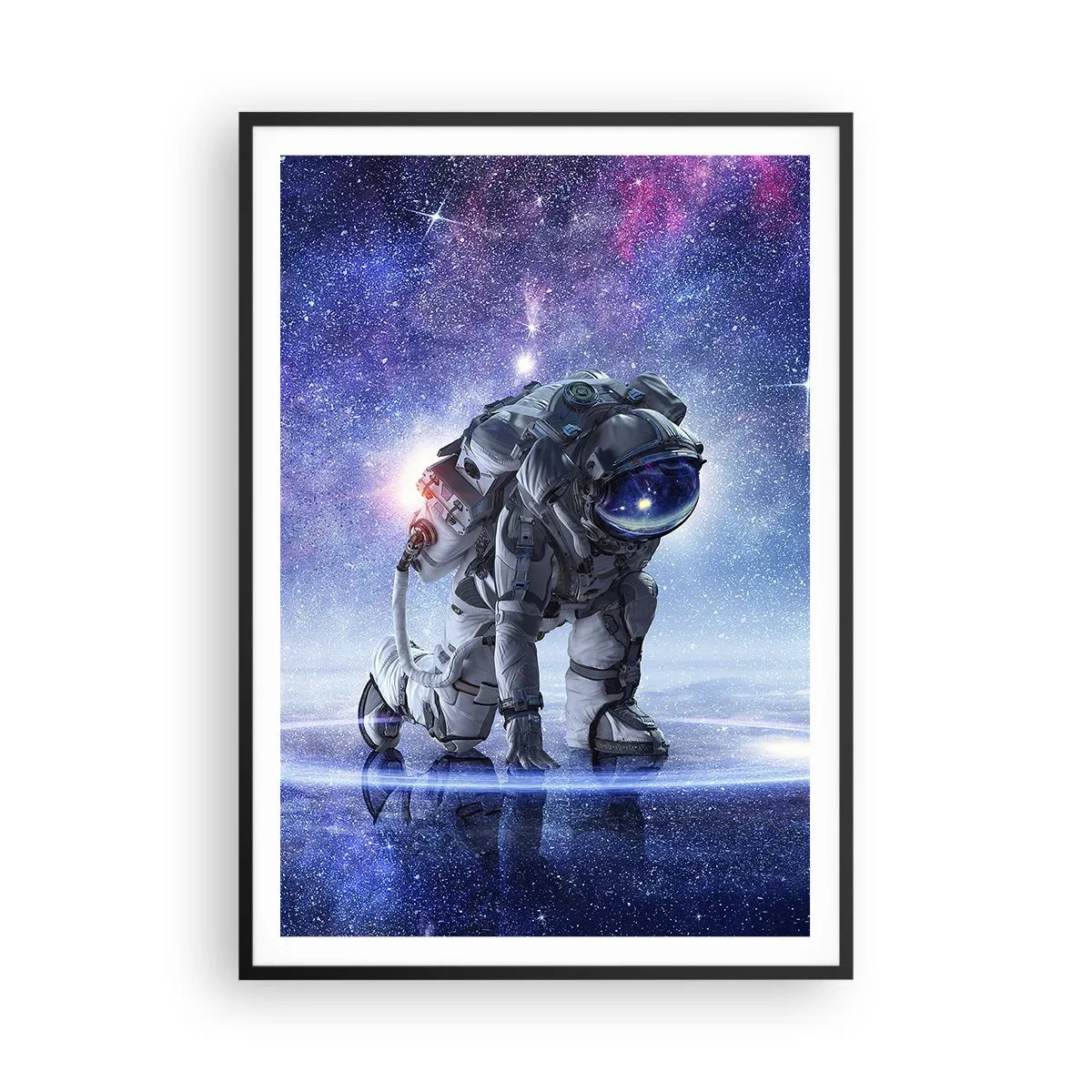 Poster in einem schwarzem Rahmen - Der Sternenhimmel über mir - 70x100 cm