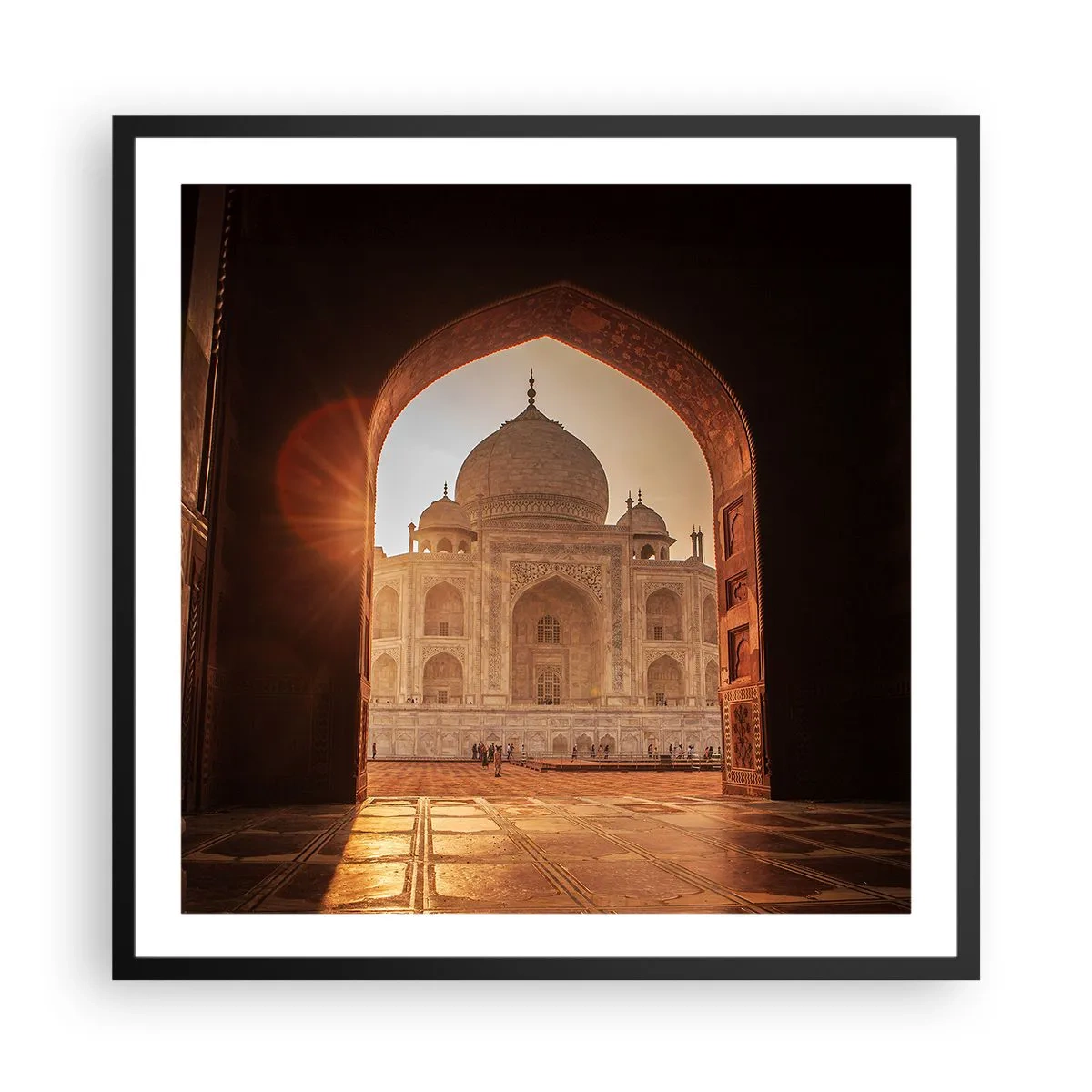 Poster in einem schwarzem Rahmen - Denkmal der überirdischen Liebe - 60x60 cm