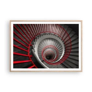 Poster in einem Rahmen aus heller Eiche - Architekturspaß - 100x70 cm