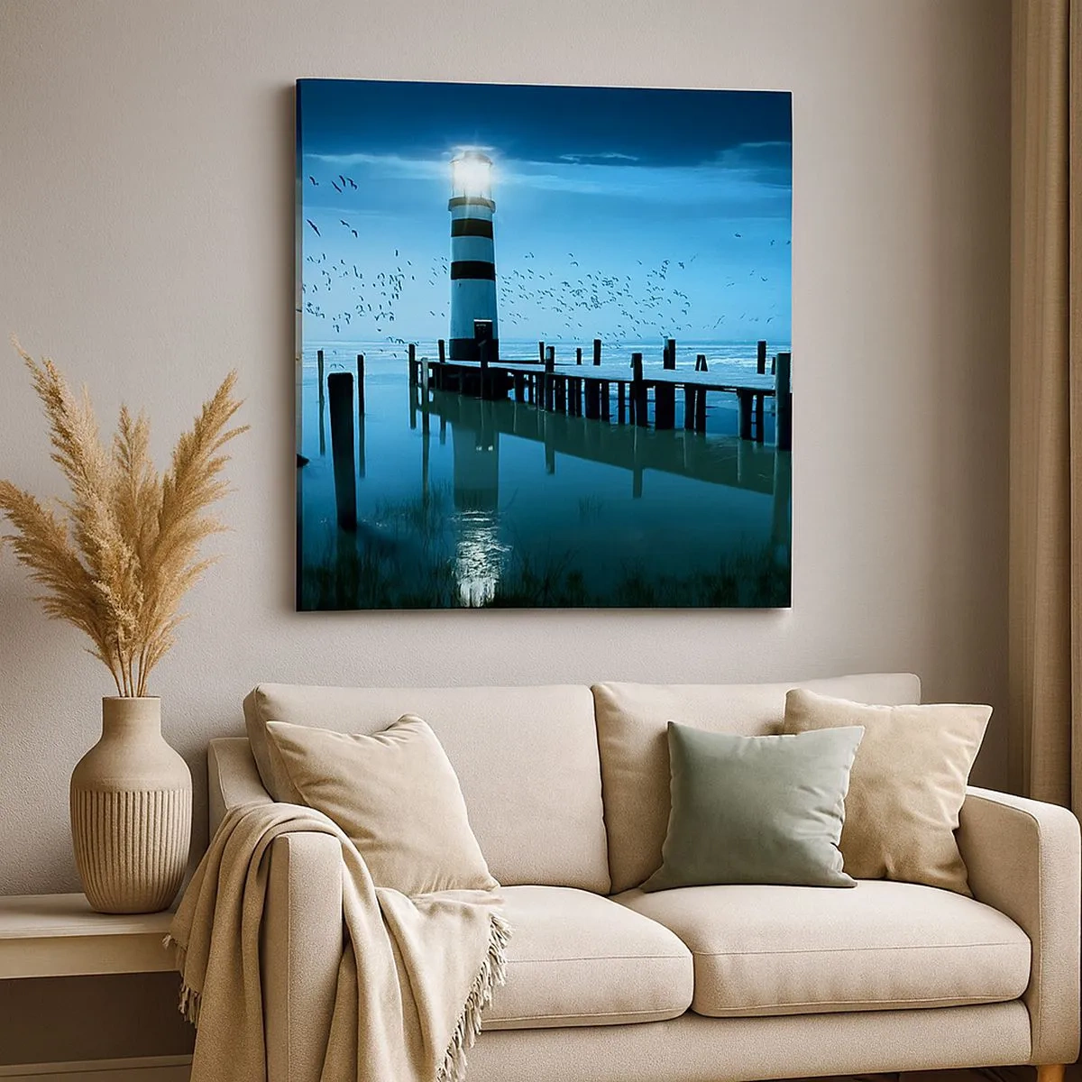 Bild auf Leinwand - Leinwandbild - Und du hast keine Angst vor der Dunkelheit - 30x30 cm