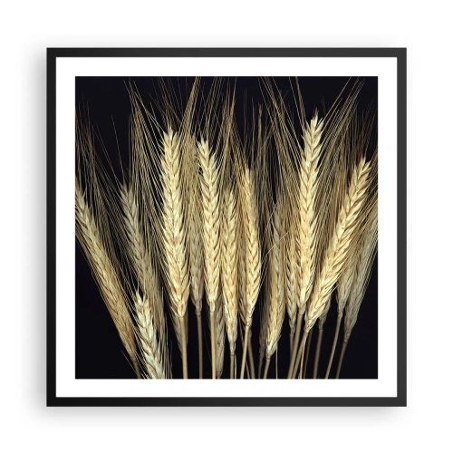 Poster in einem schwarzem Rahmen - Rustikale Magie - 60x60 cm