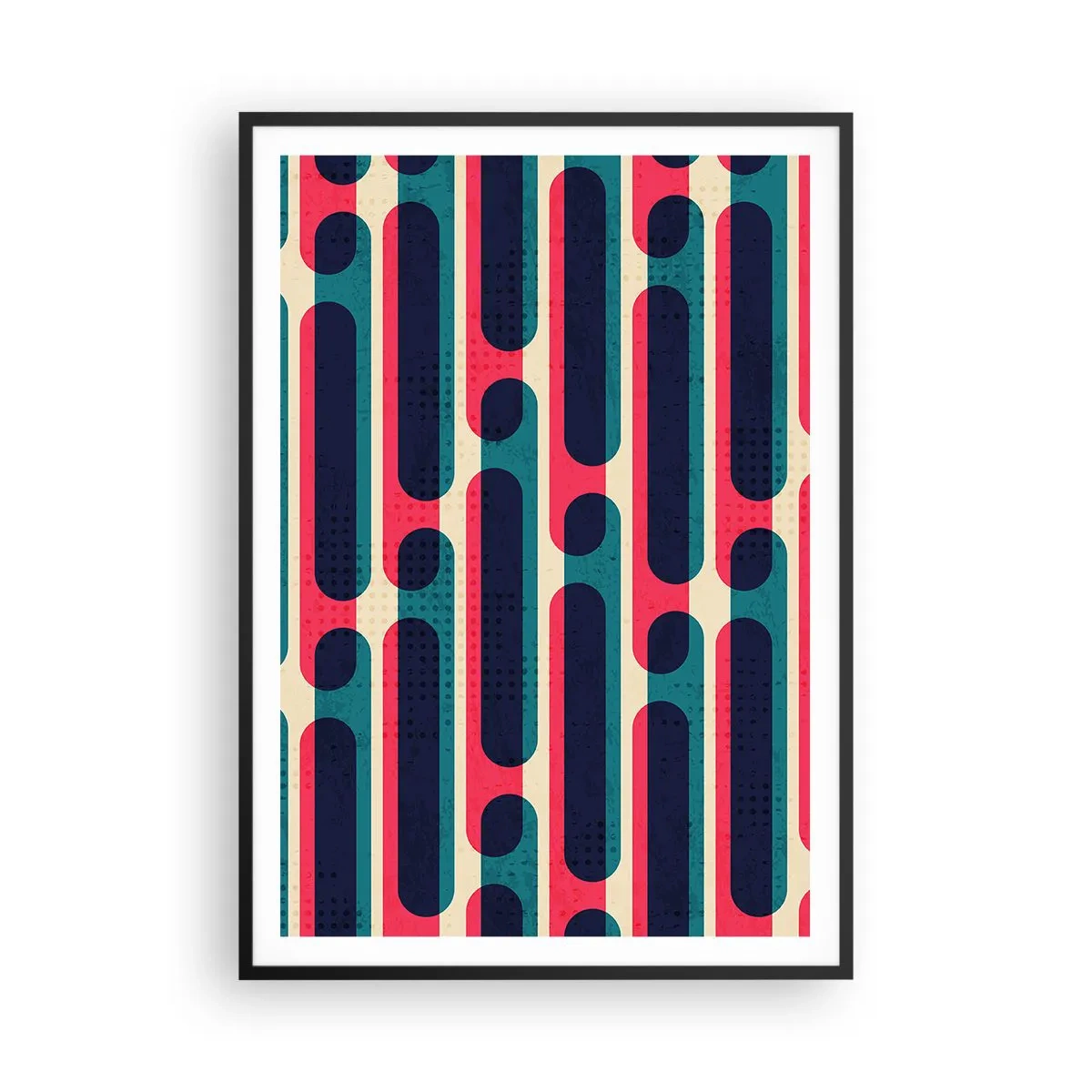 Poster in einem schwarzem Rahmen - In die Tiefe und vorwärts - 70x100 cm