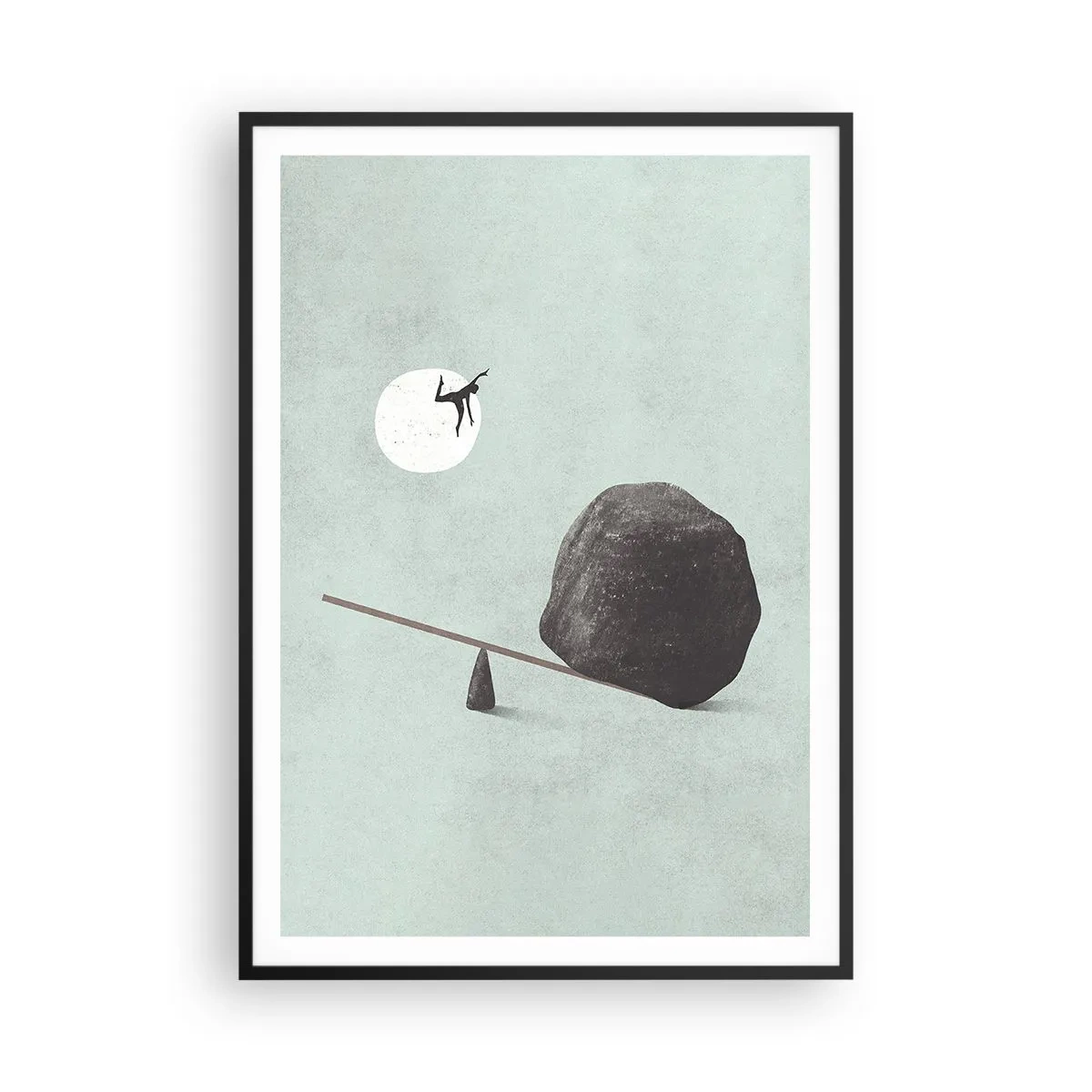 Poster in einem schwarzem Rahmen - Erfüllte Träume - 70x100 cm