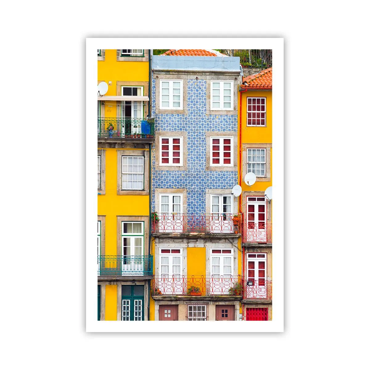 Poster - Farben der Altstadt - 61x91 cm