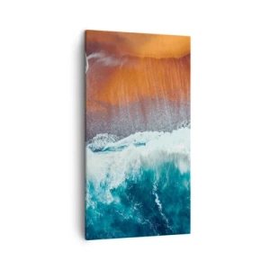 Bild auf Leinwand - Leinwandbild - Berührung des Ozeans - 45x80 cm
