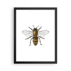 Poster in einem schwarzem Rahmen - Schön und gut - 30x40 cm