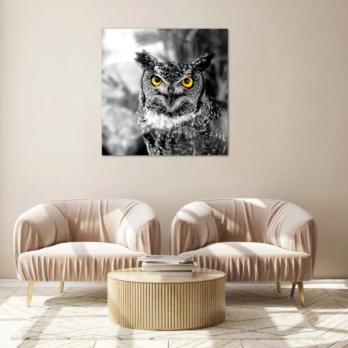 Glasbild - Bild auf glas - Nichts wird sich verstecken - 70x70 cm