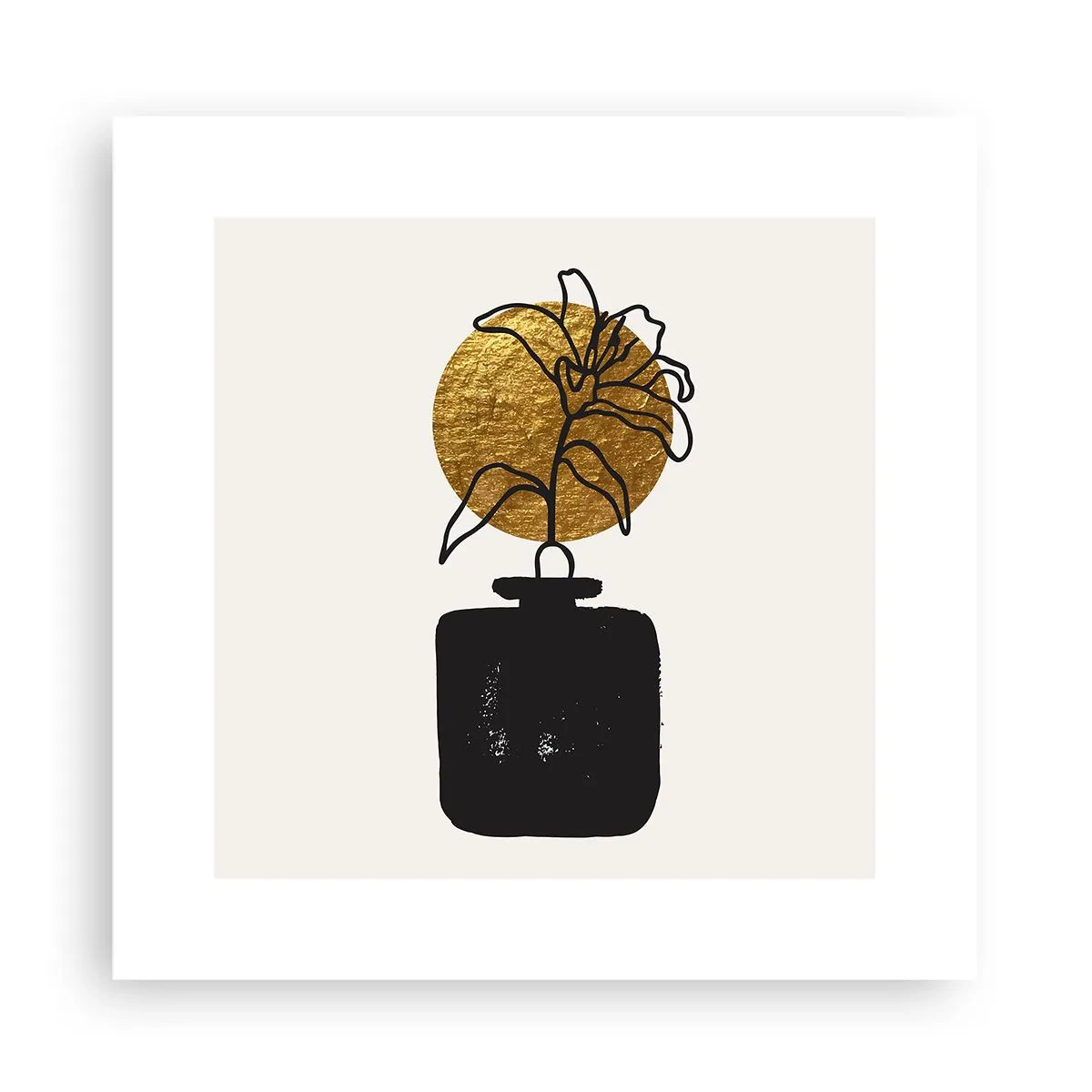 Poster - Schönheit ist Gold wert - 30x30 cm